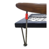 Bed, designed by Fred Ruf for Wohnbedarf, Switzerland, 1950s.