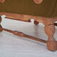 Ensemble de fauteuils bois de chêne laine état d’origine années 1970