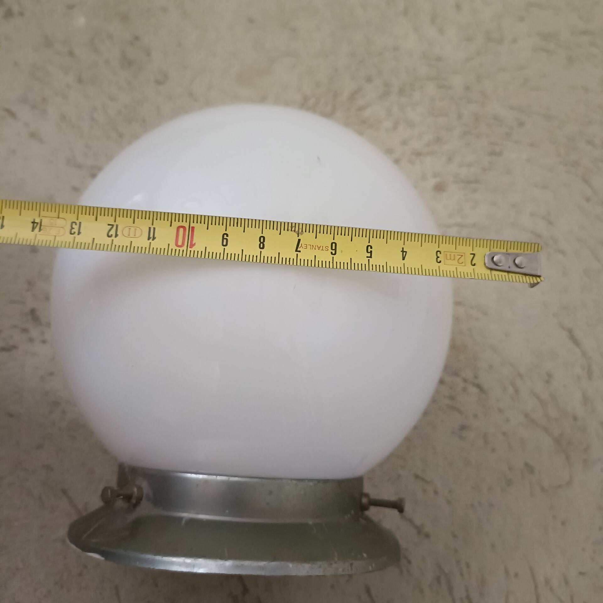 Applique, plafonnier, boule en opaline