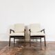 Paire de Fauteuils Mid-Century en Boucle Beige 1964