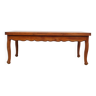 Large solid wood table, with 2 extensions under the top