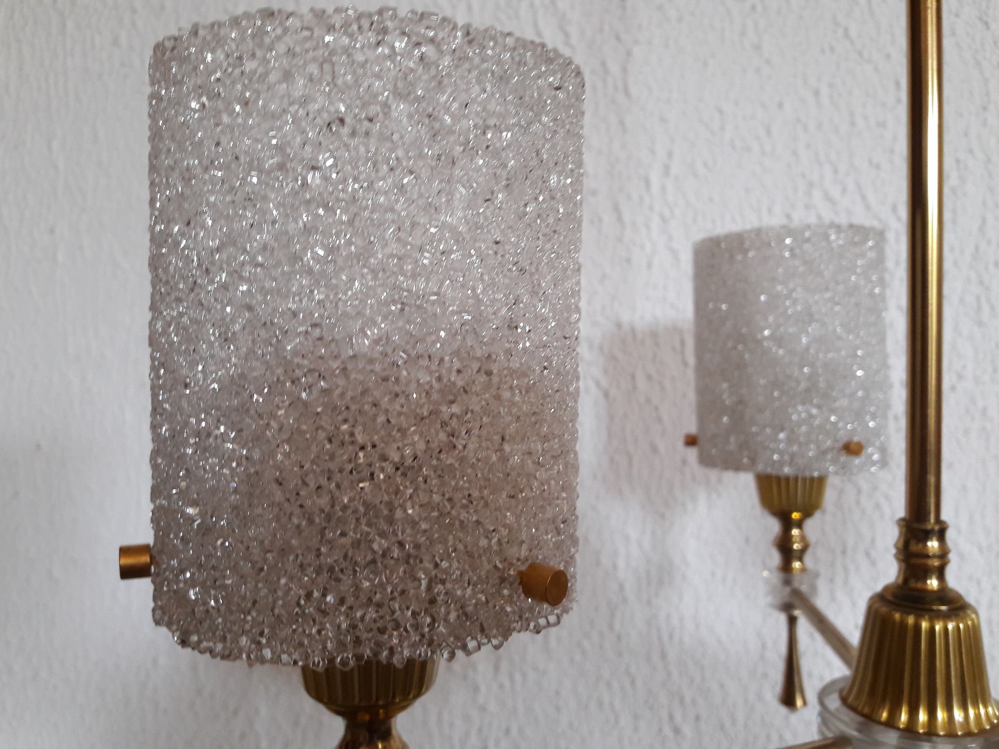 Lustre brass and perspex