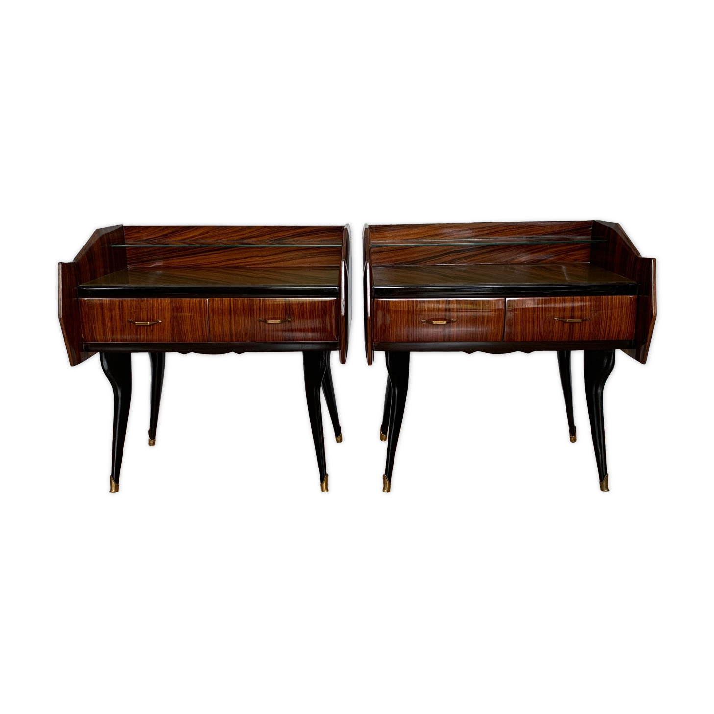 Pair of bedside tables by Paolo Buffa, Italy, 1950s