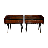 Paire de tables de chevet par Paolo Buffa, Italie, années 1950