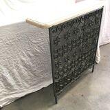 Wrought iron radiator cover