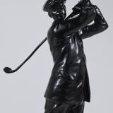 Bronze statue of the golfer Harry Vardon from the 1920s, Richard Thuss, Argentor Vienna.