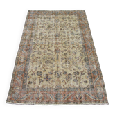 Tapis kilim turc tissé à la main 4x6, tapis en laine turque