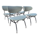 Set of 4 lounge chairs designed by Gastone Rinaldi, Italy, 1950s