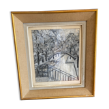 Gouache signée Madeleine Dehelly (1916-1952)