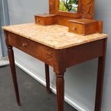 Art Deco pink marble hairdresser