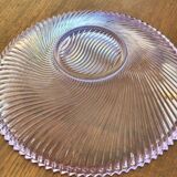 The lilac molded glass compote bowl.