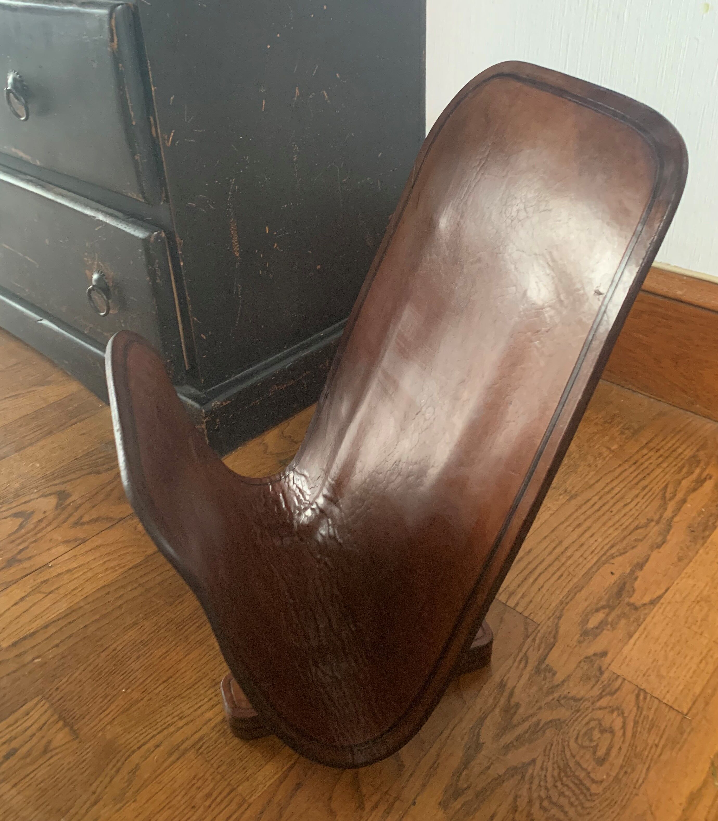 Leather magazine door 60s signed Jean Roc Dunkerque