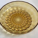 Amber crystal dish circa 1960
