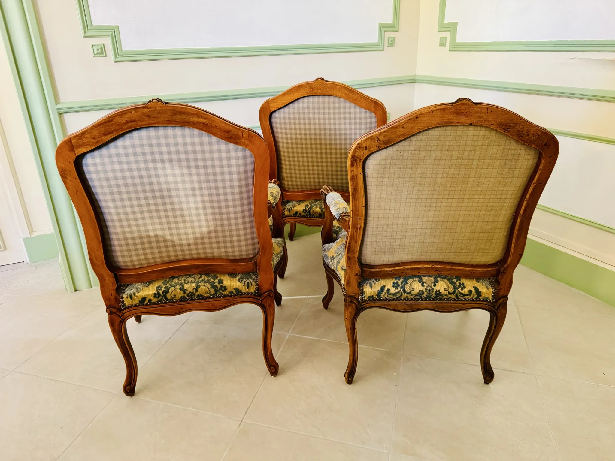 Set of Louis XV style armchairs
