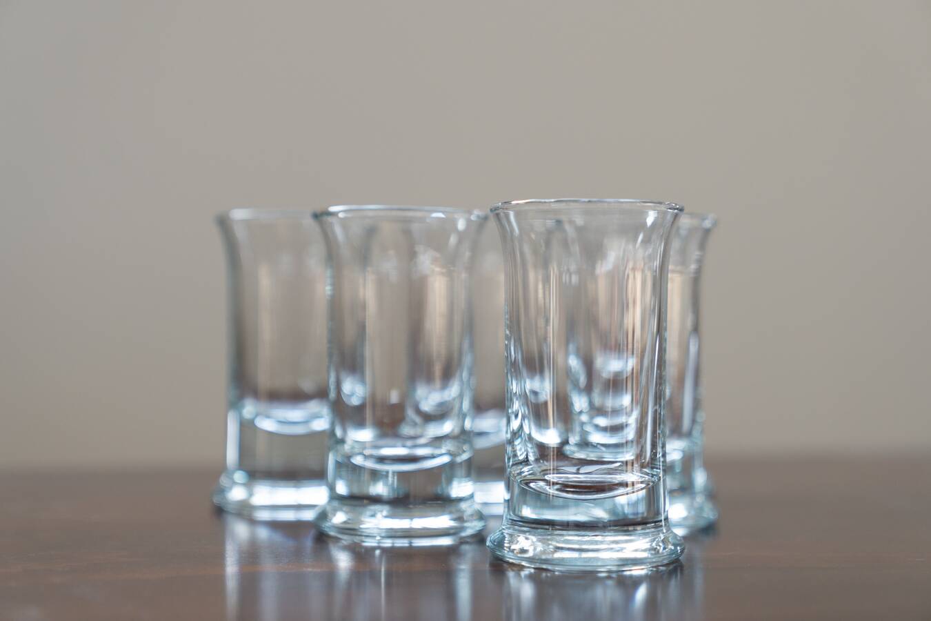 Crystal liqueur glasses, set of 6, 1970