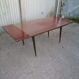 Table formica Mahogany macassar vintage 1960