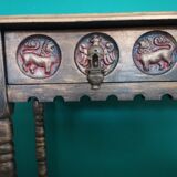 Wooden console 2 drawers antique Chinese style