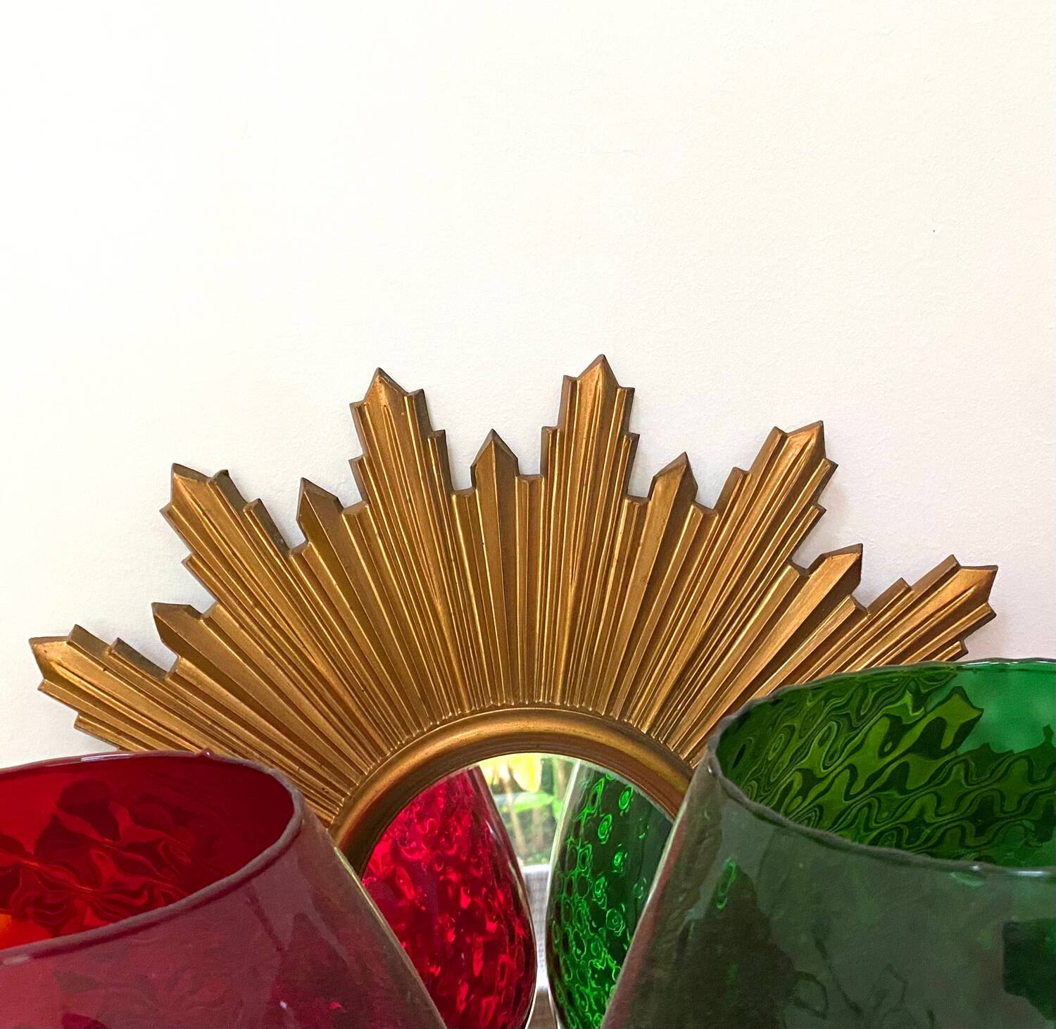 Large sun mirror from the 50s/60s