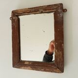 Antique solid wood mirror early 20th century 26*22
