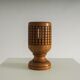 Vintage wooden lattice accent lamp