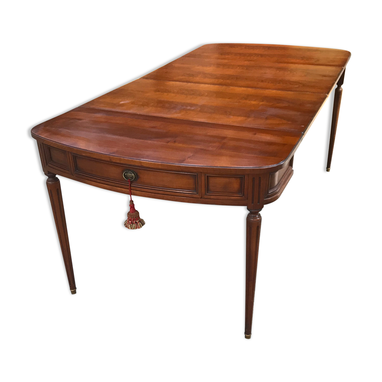 Louis XVI dining table and 3-length console