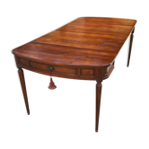 Louis XVI dining table and 3-length console