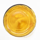 1970s honey glass vase, Hirschberg, Germany
