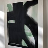Noir 8 - original work on paper 50x65