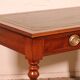 flat desk with two drawers from the 19th century in mahogany and inlays