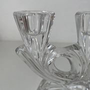 Bougeoir en verre annees 50