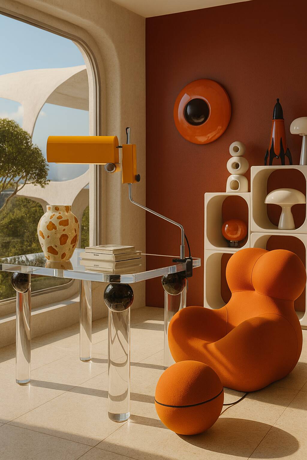 Desk lamp by WB Feldweg for Doria Leuchten 1970s