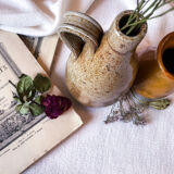 Bottle Pottery in beige sandstone