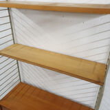 Pinewood wall unit by Nils “Nisse” Strinning for String, Sweden 1950's