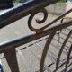 Banc de jardin en fer forgé