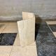Travertine coffee table