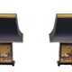 Stunning Maison Le Dauphin Pagode Design Table Lamps France 1970's
