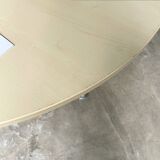 Tecno Nomos Round Table Brushed Metal