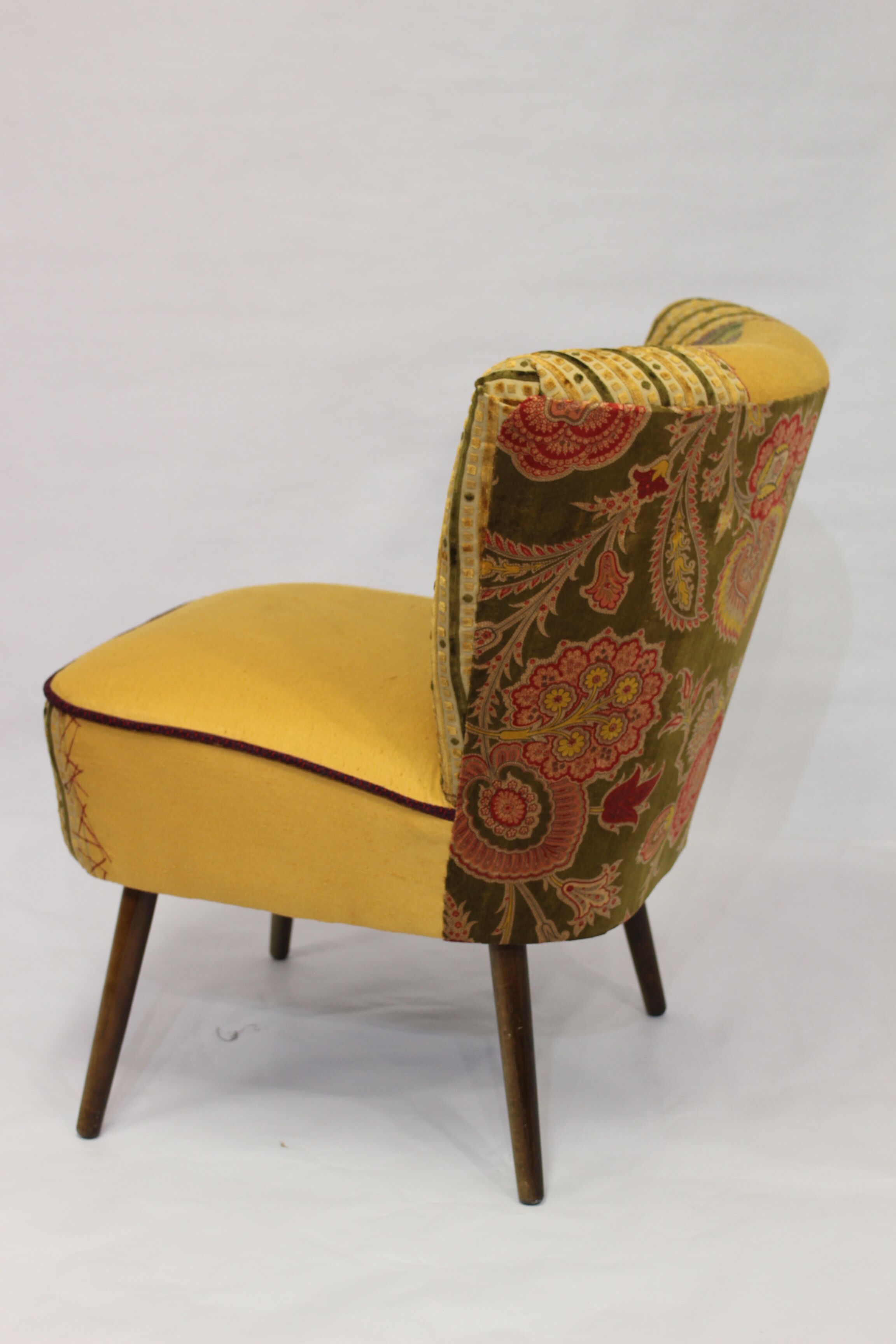 Chair vintage year 50 tissue "Lelièvre"