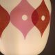Table lamp with a vintage "Jacquard" glass globe and a golden foot