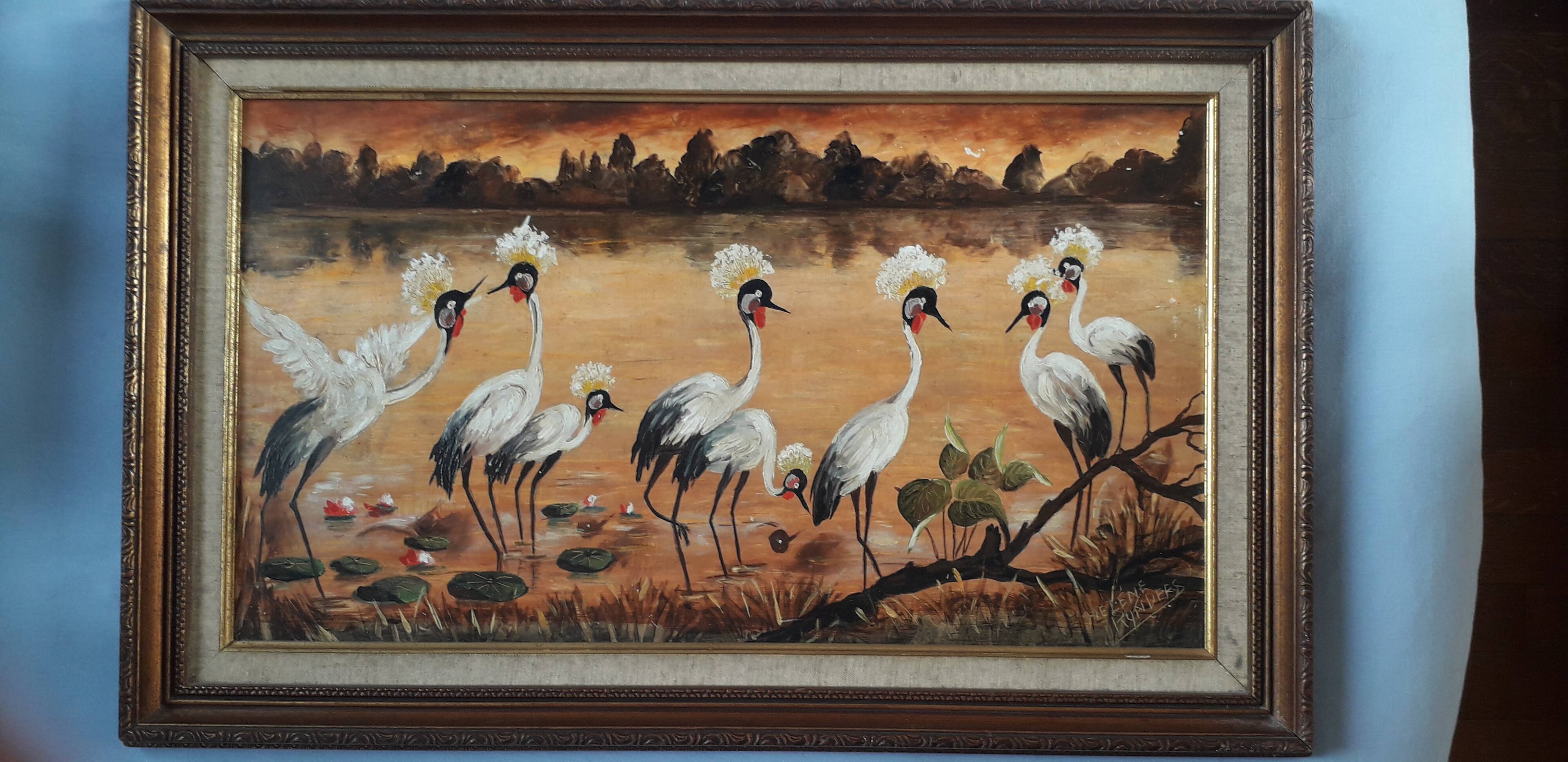 Old signed oil painting