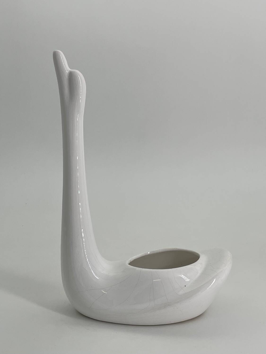 Ceramic swan pot cover