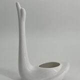 Cache pot forme de cygne en céramique