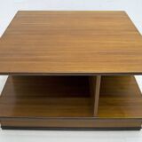 F.Lli Saporiti Mid-Century Modern Italian Walnut Coffee Table, 1960s