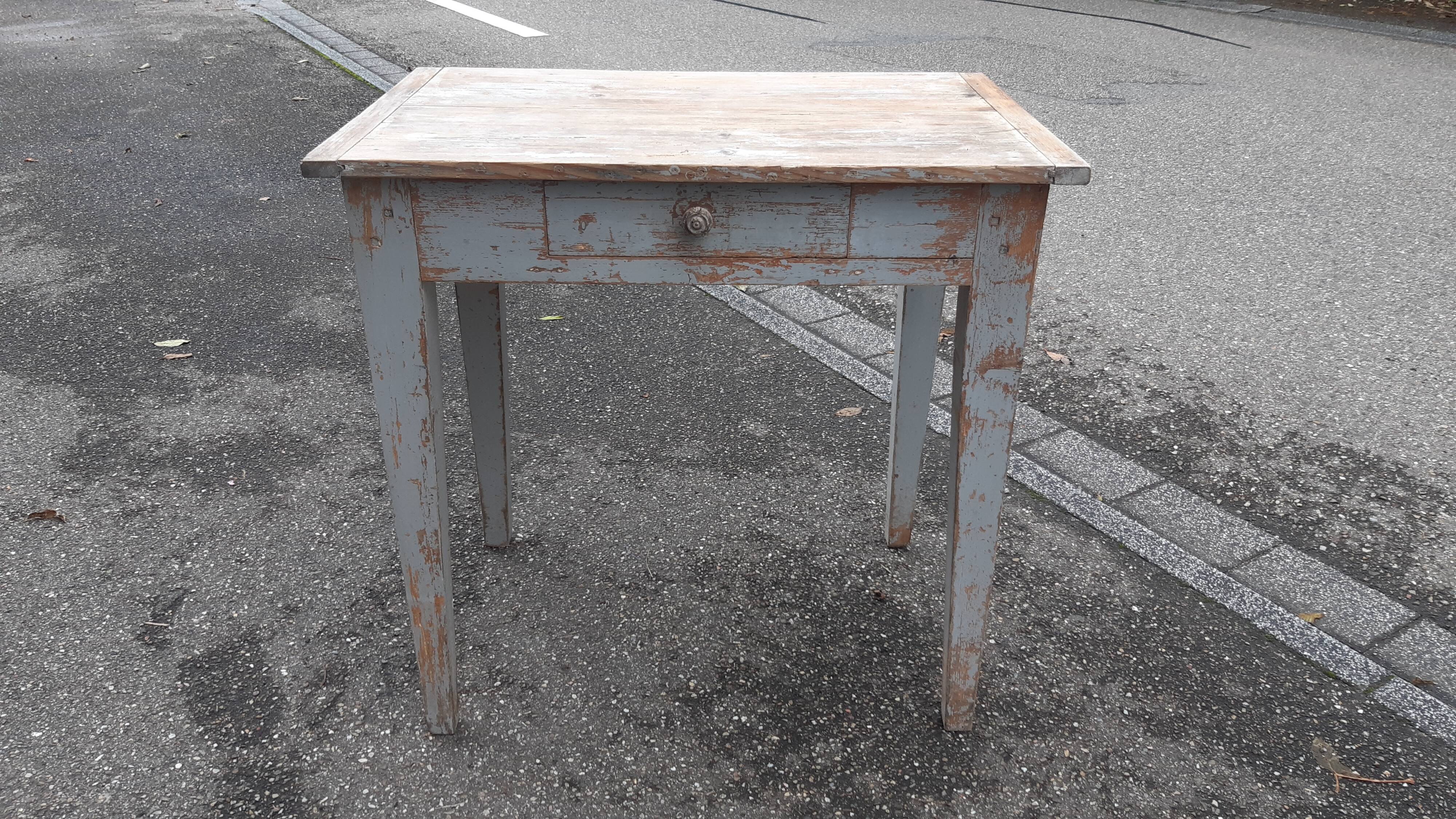 Desk in patinated wood, early 20th century