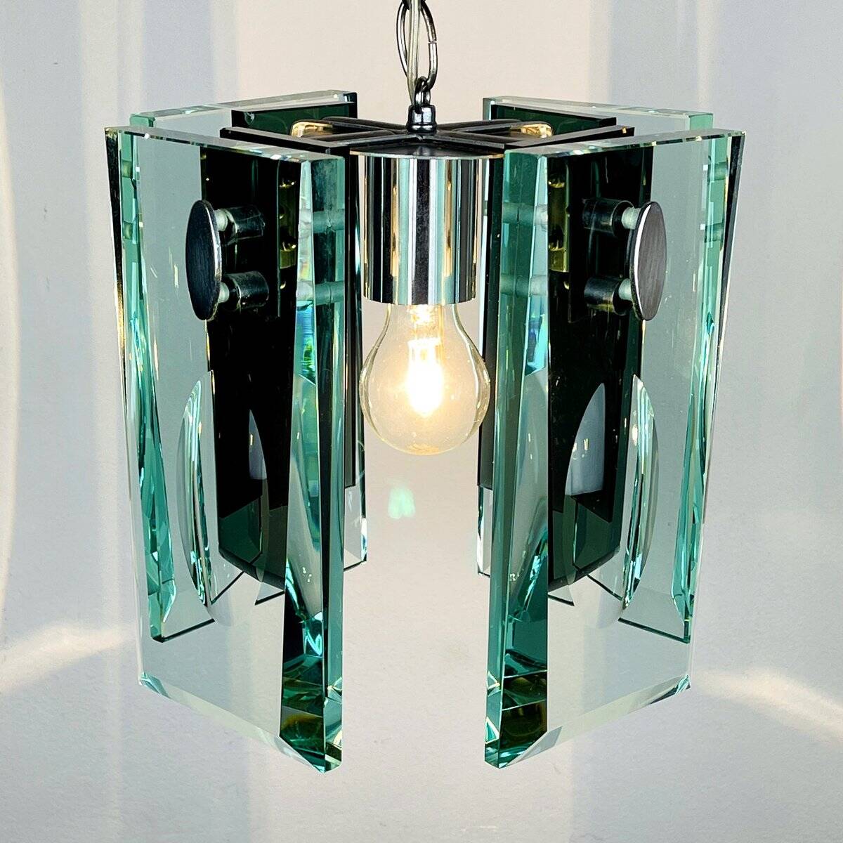 Italian art glass pendant by Fontana Arte, Italy, 1970s.