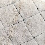 Moroccan Berber carpet blessed ouarain ecru with black diamonds engraved 148x108cm