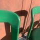 6 Bruno Rey Kush & co Green Stackable Chairs Circa 1970