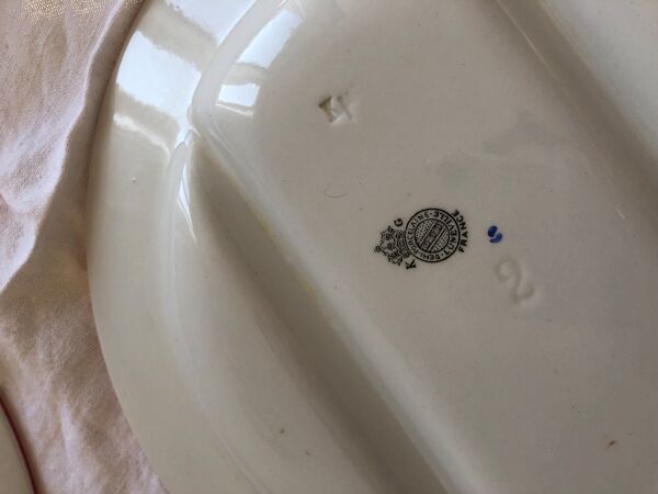 Service à asperge demi porcelaine de Luneville KG