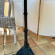 Parisian bistro table/side table in marble and wrought iron