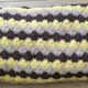 Set of 5 wool crochet cushions 1970s